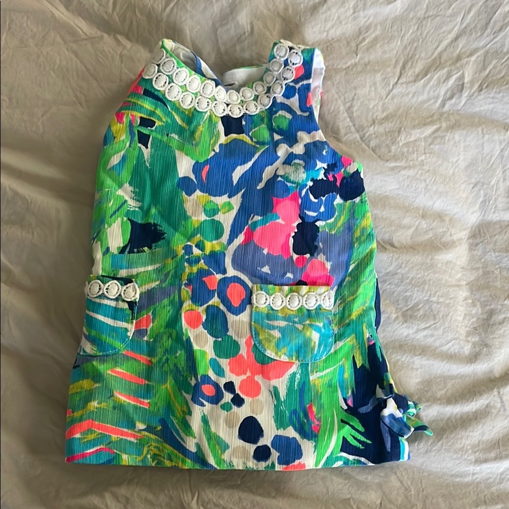 Colorful Sleeveless Dress with Beaded Neckline